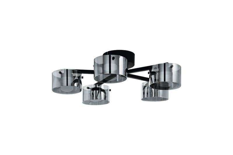 Takbelysning Eglo Copillos Svart/Transparent med 5 Lampor - Belysning & el - Inomhusbelysning & lampor - Sovrumslampa - Taklampa sovrum