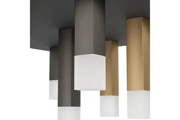 Takbelysning Eglo Estanterios Grå/Brun med 9 Lampor - Belysning & el - Inomhusbelysning & lampor - Sovrumslampa - Taklampa sovrum