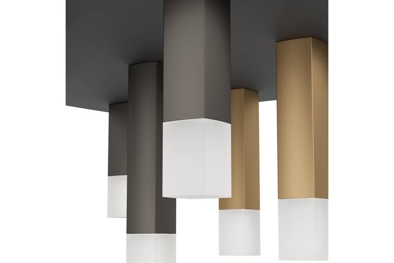 Takbelysning Eglo Estanterios Grå/Brun med 9 Lampor - Belysning & el - Inomhusbelysning & lampor - Sovrumslampa - Taklampa sovrum