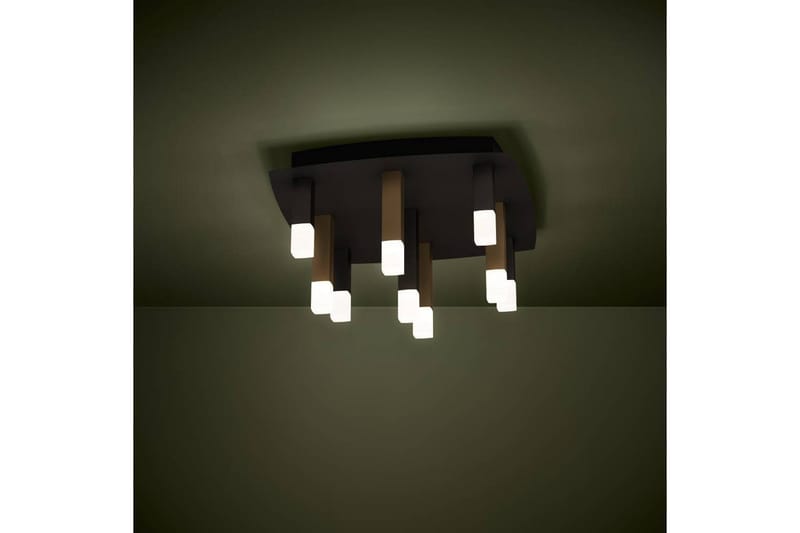 Takbelysning Eglo Estanterios Grå/Brun med 9 Lampor - Belysning & el - Inomhusbelysning & lampor - Sovrumslampa - Taklampa sovrum