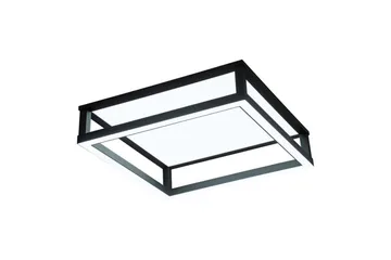 Takbelysning Eglo Macellara Svart/Vit 45x45 cm - Belysning & el - Inomhusbelysning & lampor - Sovrumslampa - Taklampa sovrum