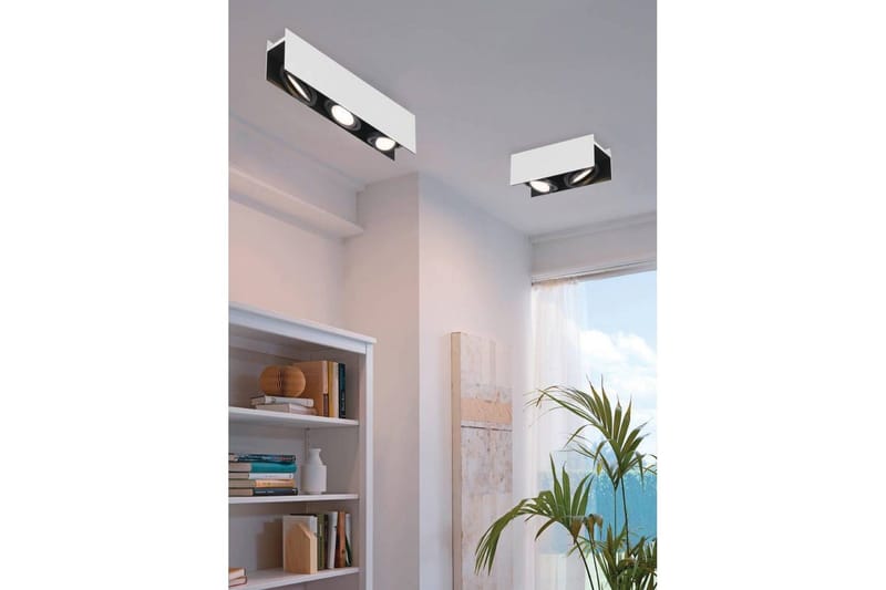 Takbelysning Eglo Vidago Vit/Svart 2 Lampor - 2 Lampor - Belysning & el - Inomhusbelysning & lampor - Sovrumslampa - Taklampa sovrum