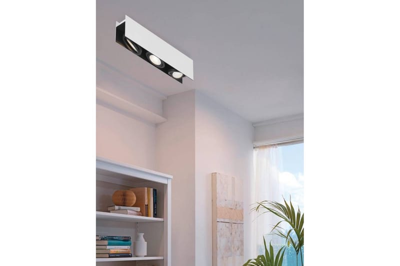 Takbelysning Eglo Vidago Vit/Svart 3 Lampor - 3 Lampor - Belysning & el - Inomhusbelysning & lampor - Sovrumslampa - Taklampa sovrum