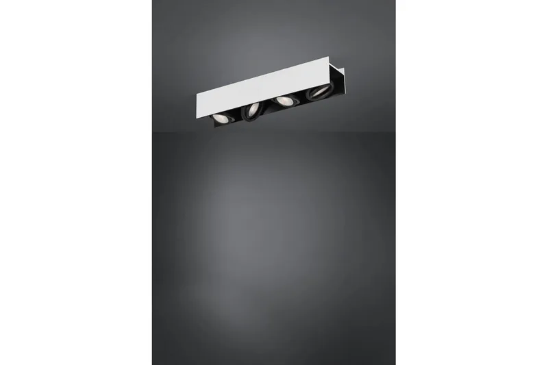 Takbelysning Eglo Vidago Vit/Svart 4 Lampor - 4 Lampor - Belysning & el - Inomhusbelysning & lampor - Sovrumslampa - Taklampa sovrum