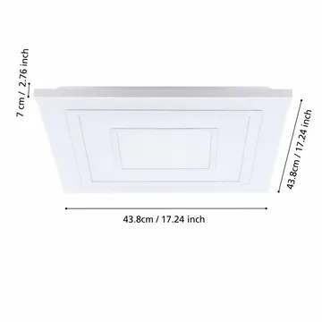 Taklampa Albarca - 438x438 mm - Belysning & el - Inomhusbelysning & lampor - Sovrumslampa - Taklampa sovrum