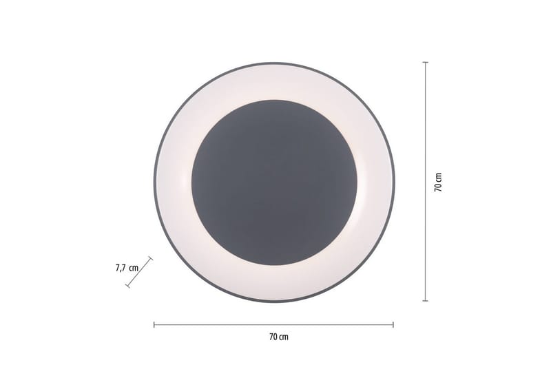 Taklampa Anika - Grå - Belysning & el - Inomhusbelysning & lampor - Sovrumslampa - Taklampa sovrum