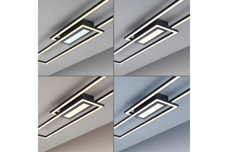 Taklampa Asmin - 17,9x5x95 cm - Belysning & el - Inomhusbelysning & lampor - Sovrumslampa - Taklampa sovrum