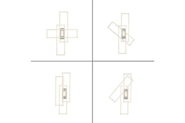 Taklampa Asmin - 69,4x6,8x98,9 cm - Belysning & el - Inomhusbelysning & lampor - Sovrumslampa - Taklampa sovrum