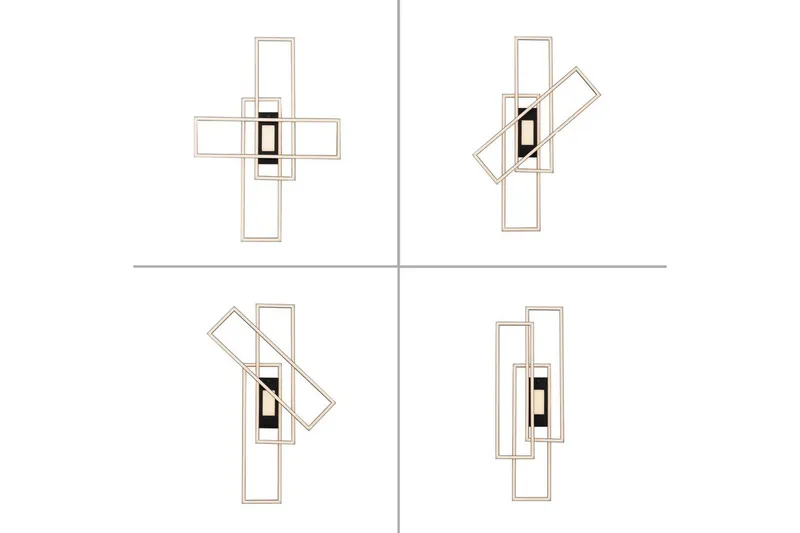 Taklampa Asmin - 69,4x6,8x99 cm - Belysning & el - Inomhusbelysning & lampor - Sovrumslampa - Taklampa sovrum