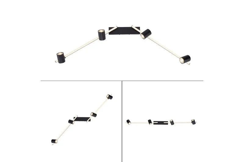 Taklampa Barik - 101x18x123 cm - Belysning & el - Inomhusbelysning & lampor - Sovrumslampa - Taklampa sovrum