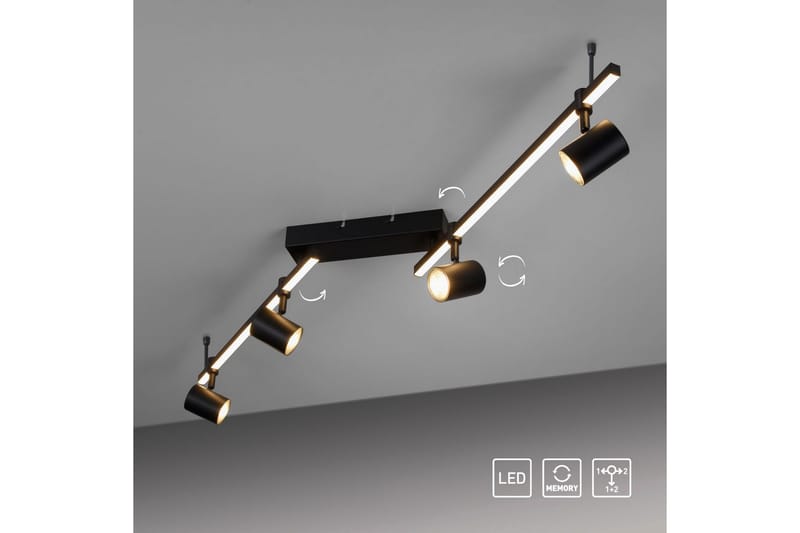 Taklampa Barik - 101x18x123 cm - Belysning & el - Inomhusbelysning & lampor - Sovrumslampa - Taklampa sovrum
