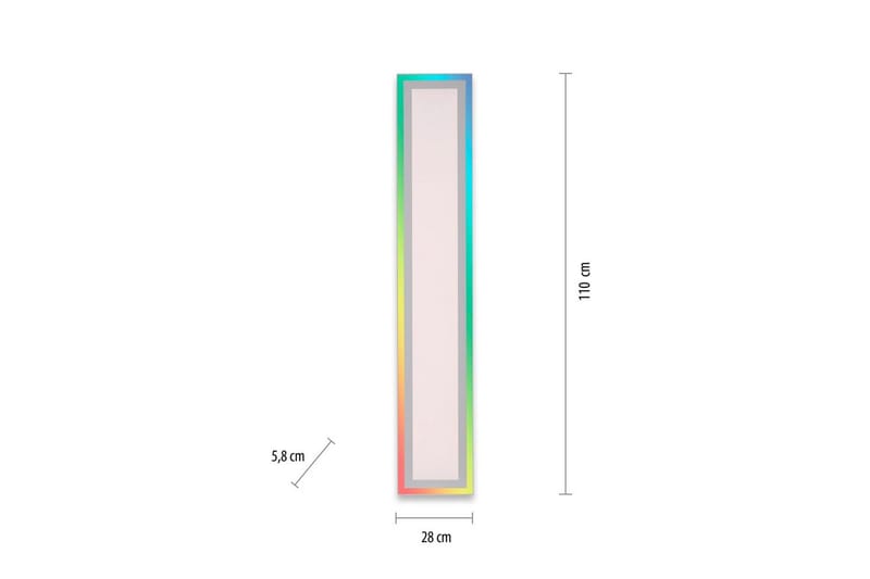 Taklampa Edging - 18x5,2x100 cm - Belysning & el - Inomhusbelysning & lampor - Sovrumslampa - Taklampa sovrum