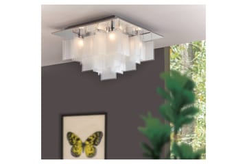 Taklampa Eglo Condrada 1 - Vit/Krom - Belysning & el - Inomhusbelysning & lampor - Sovrumslampa - Taklampa sovrum
