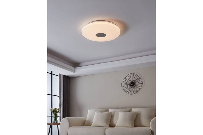 Taklampa Eglo Lanciano - Vit/Silver - Belysning & el - Inomhusbelysning & lampor - Sovrumslampa - Taklampa sovrum