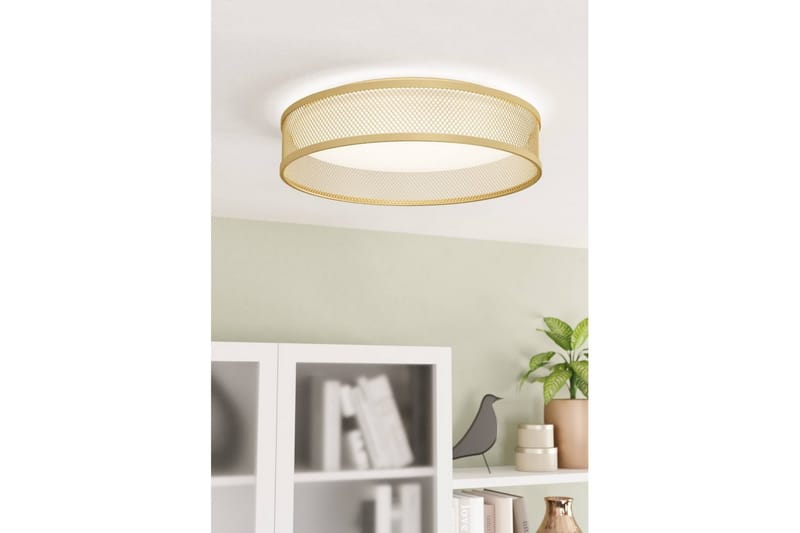 Taklampa Eglo Luppineria Ø385 mm Mässing-Matt Vit - Mässing - Belysning & el - Inomhusbelysning & lampor - Sovrumslampa - Taklampa sovrum