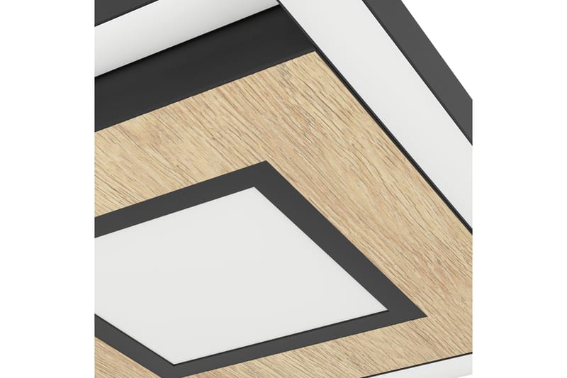 Taklampa Eglo Marinello - Svart/Brun - Belysning & el - Inomhusbelysning & lampor - Sovrumslampa - Taklampa sovrum