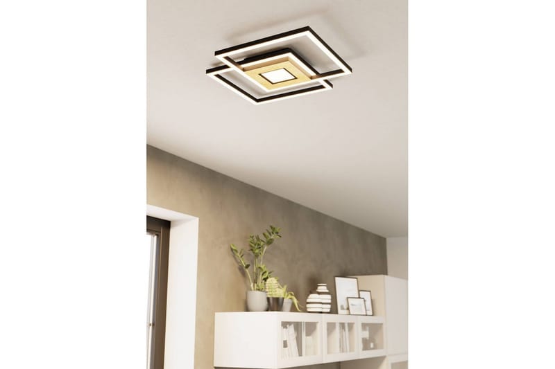 Taklampa Eglo Marinello - Svart/Brun - Belysning & el - Inomhusbelysning & lampor - Sovrumslampa - Taklampa sovrum