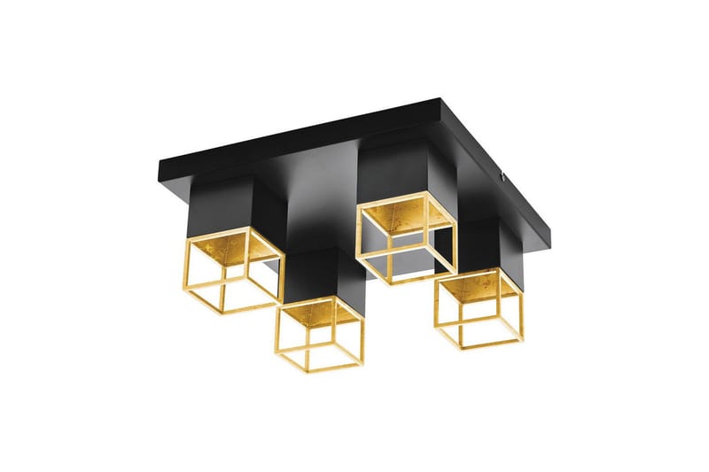 Taklampa Eglo Montebaldo, Svart/Guld