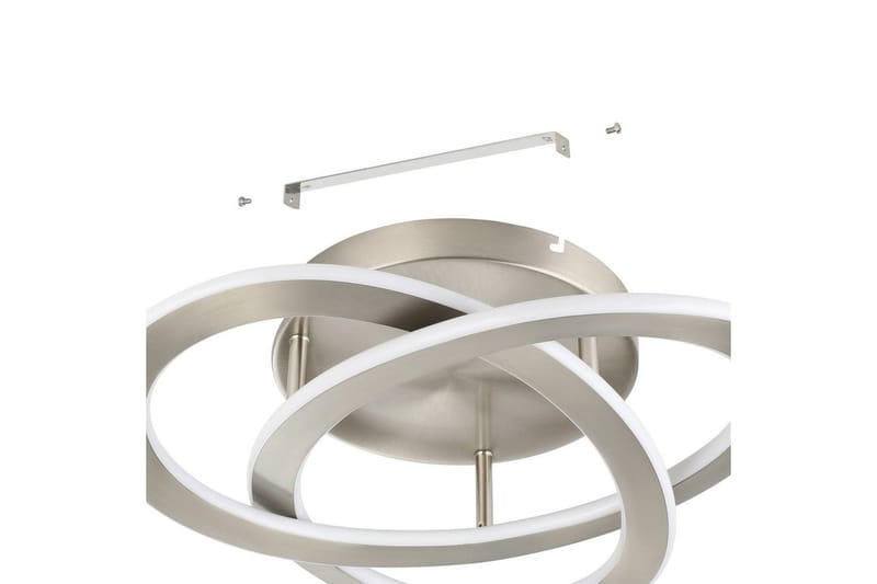 Taklampa Eglo Rolimare Nickel-Matt/Vit - Nickel - Belysning & el - Inomhusbelysning & lampor - Sovrumslampa - Taklampa sovrum