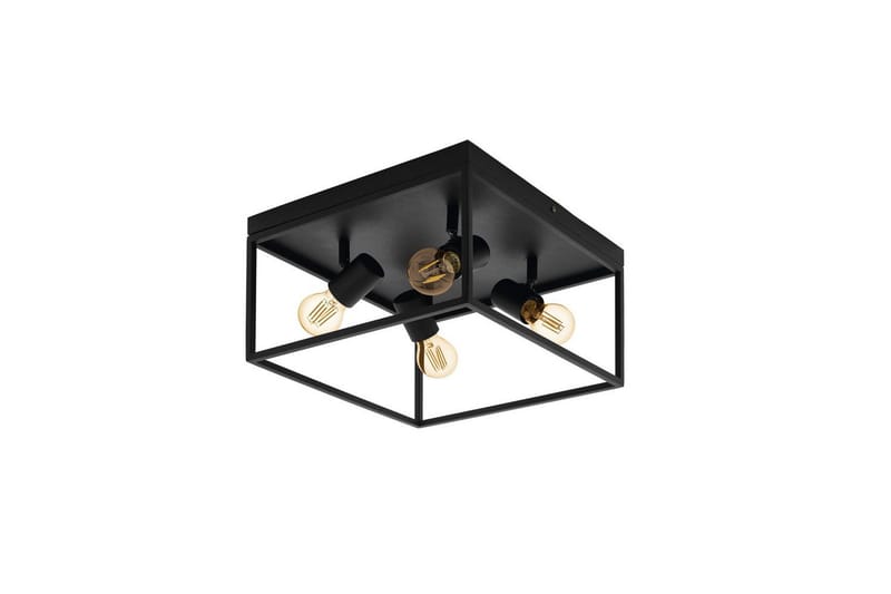 Taklampa Eglo Silentina med 4 Lampor, Svart