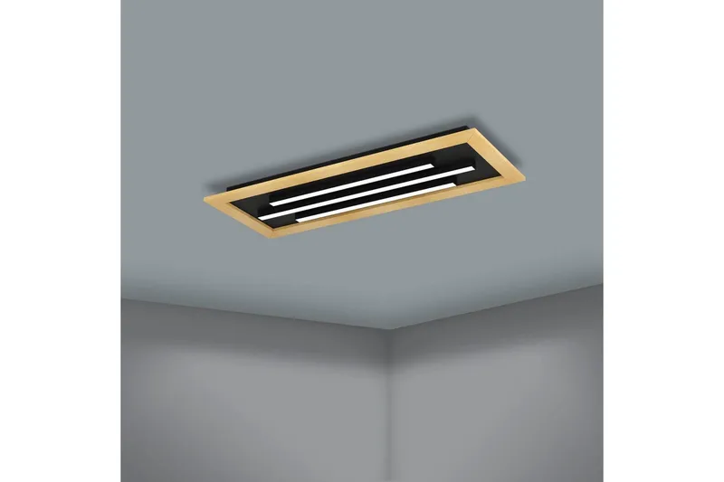 Taklampa Eglo Tirrenara 780x305 mm - Svart/Brun - Belysning & el - Inomhusbelysning & lampor - Sovrumslampa - Taklampa sovrum