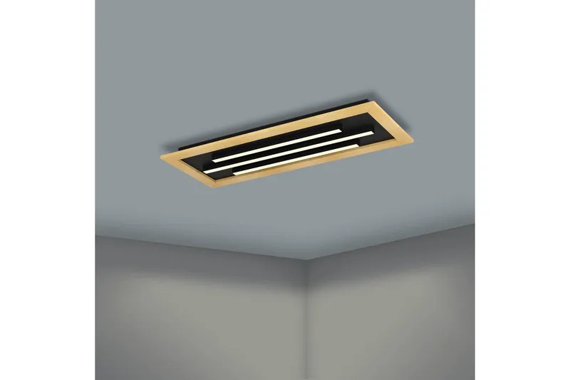 Taklampa Eglo Tirrenara 780x305 mm - Svart/Brun - Belysning & el - Inomhusbelysning & lampor - Sovrumslampa - Taklampa sovrum