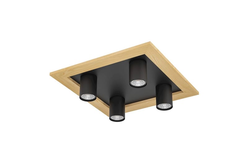 Taklampa Eglo Valcasotto 1, Svart/Brun