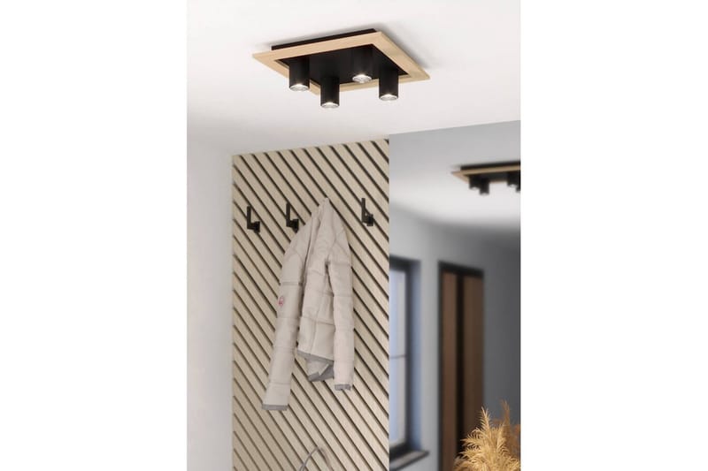 Taklampa Eglo Valcasotto 1 - Svart/Brun - Belysning & el - Ljuskällor & glödlampor - LED-belysning - LED-spotlight