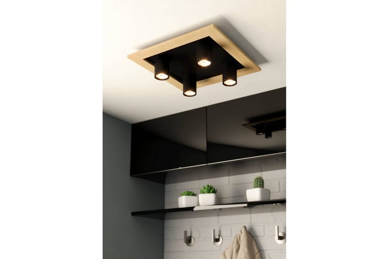Taklampa Eglo Valcasotto 1 - Svart/Brun - Belysning & el - Ljuskällor & glödlampor - LED-belysning - LED-spotlight