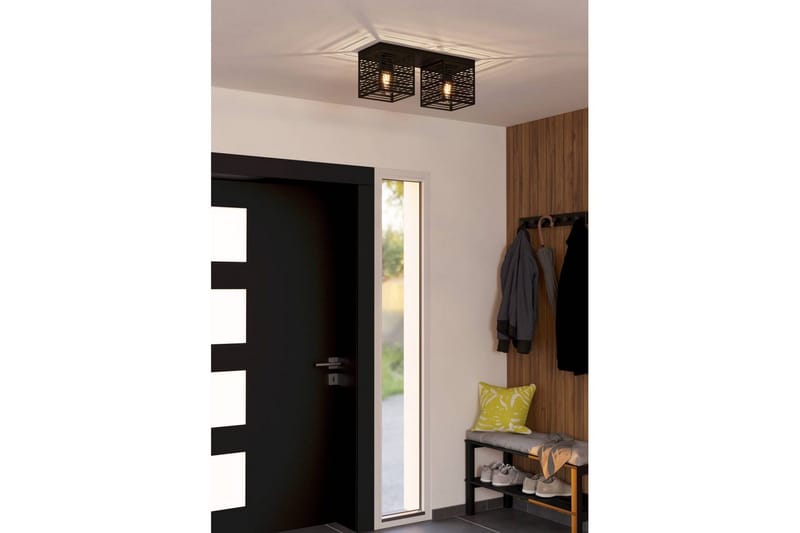 Taklampa Eglo Piedritas med 2 Lampor - Svart - Belysning & el - Inomhusbelysning & lampor - Sovrumslampa - Taklampa sovrum