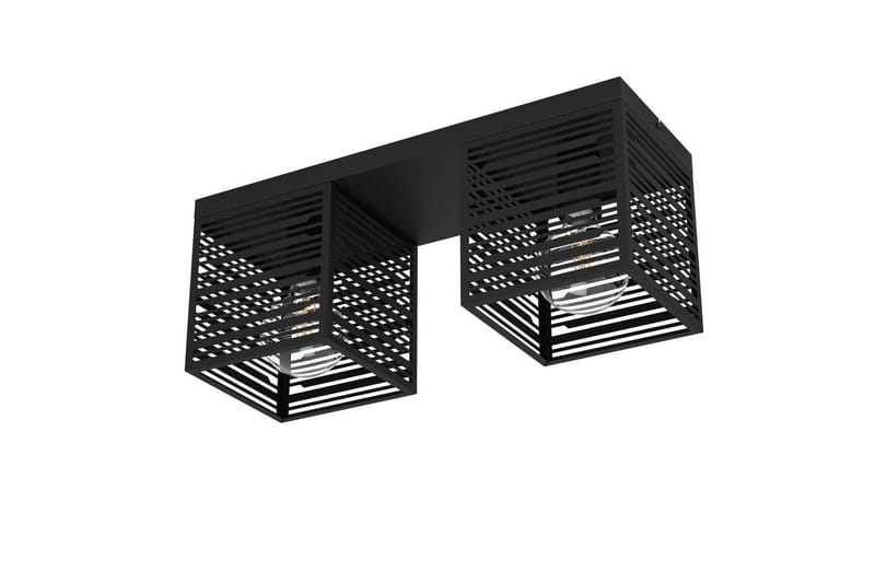 Taklampa Eglo Piedritas med 2 Lampor, Svart