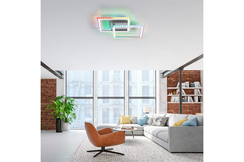 Taklampa Felix - 44,5x6,4x44,5 cm - Belysning & el - Inomhusbelysning & lampor - Sovrumslampa - Taklampa sovrum