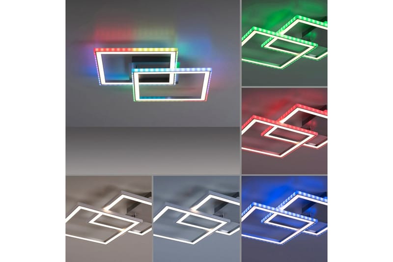 Taklampa Felix - 44,5x6,4x44,5 cm - Belysning & el - Inomhusbelysning & lampor - Sovrumslampa - Taklampa sovrum