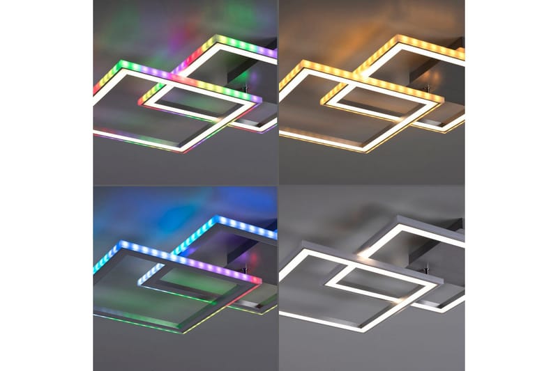 Taklampa Felix - 44,5x6,4x44,5 cm - Belysning & el - Inomhusbelysning & lampor - Sovrumslampa - Taklampa sovrum