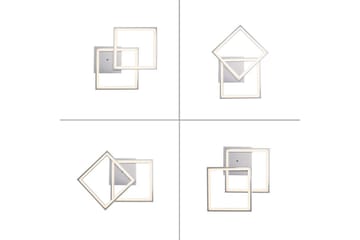 Taklampa Felix - 44,5x6,4x44,5 cm - Belysning & el - Inomhusbelysning & lampor - Sovrumslampa - Taklampa sovrum