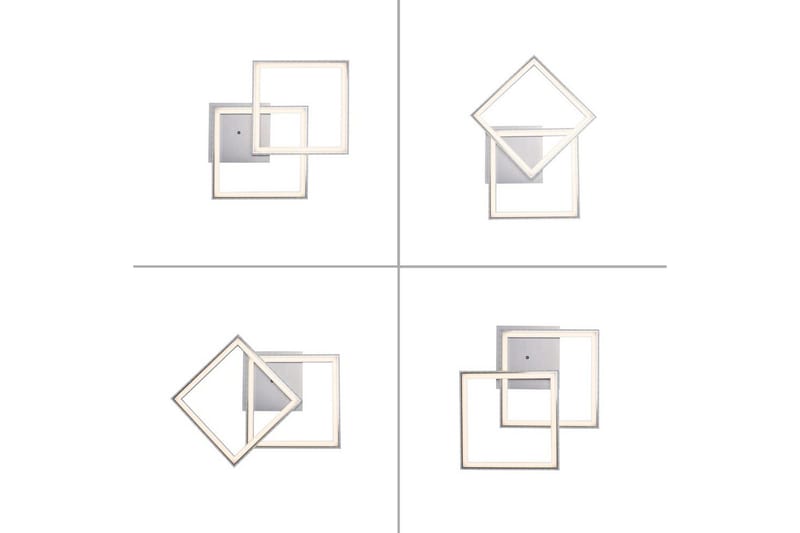 Taklampa Felix - 44,5x6,4x44,5 cm - Belysning & el - Inomhusbelysning & lampor - Sovrumslampa - Taklampa sovrum