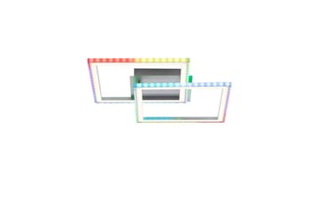 Taklampa Felix - 44,5x6,4x44,5 cm - Belysning & el - Inomhusbelysning & lampor - Sovrumslampa - Taklampa sovrum