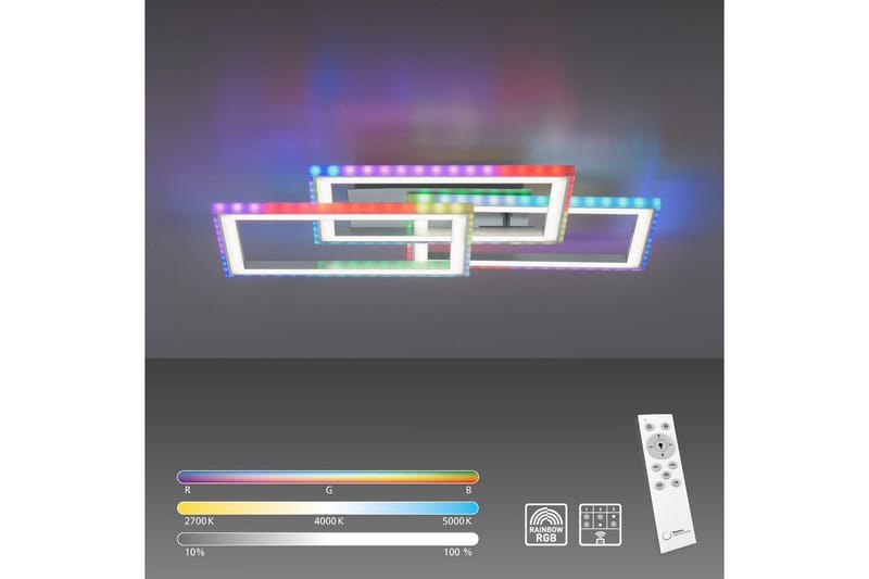 Taklampa Felix - 56x8,4x54 cm - Belysning & el - Inomhusbelysning & lampor - Sovrumslampa - Taklampa sovrum
