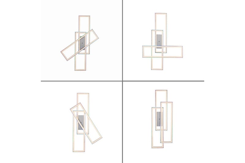 Taklampa Felix - 71x6,9x101,2 cm - Belysning & el - Inomhusbelysning & lampor - Sovrumslampa - Taklampa sovrum