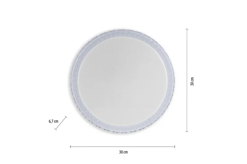Taklampa Frida - 30x6,7x30 cm - Belysning & el - Inomhusbelysning & lampor - Sovrumslampa - Taklampa sovrum