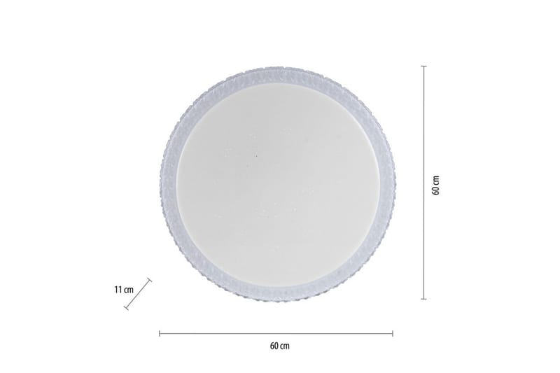 Taklampa Frida - 60x11x60 cm - Belysning & el - Inomhusbelysning & lampor - Sovrumslampa - Taklampa sovrum