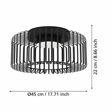 Taklampa Ginestrone - 45 cm - Belysning & el - Inomhusbelysning & lampor - Sovrumslampa - Taklampa sovrum