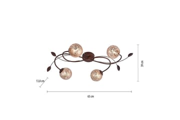 Taklampa Greta - 39x13,8x65 cm - Belysning & el - Inomhusbelysning & lampor - Sovrumslampa - Taklampa sovrum