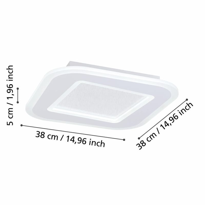 Taklampa Macchioni - 38 cm - Belysning & el - Inomhusbelysning & lampor - Sovrumslampa - Taklampa sovrum