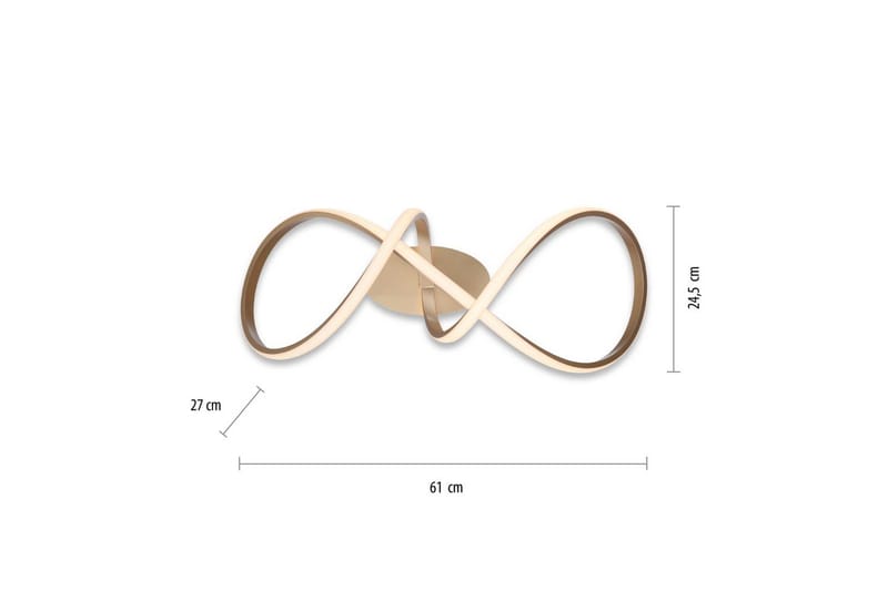 Taklampa Maria - 25x28x62 cm - Belysning & el - Inomhusbelysning & lampor - Sovrumslampa - Taklampa sovrum