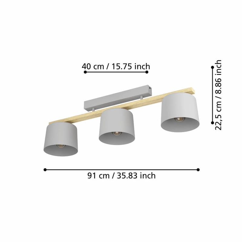 Taklampa Mariel - 19 cm - Belysning & el - Inomhusbelysning & lampor - Sovrumslampa - Taklampa sovrum