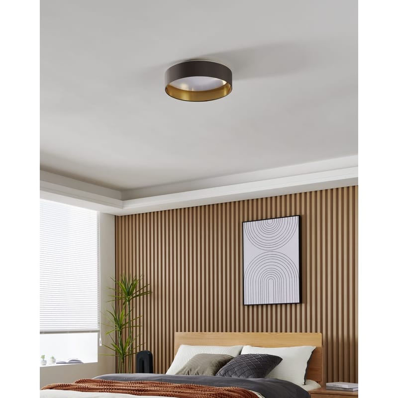 Taklampa Maserlo - Cappuccino/Guld - Belysning & el - Inomhusbelysning & lampor - Sovrumslampa - Taklampa sovrum