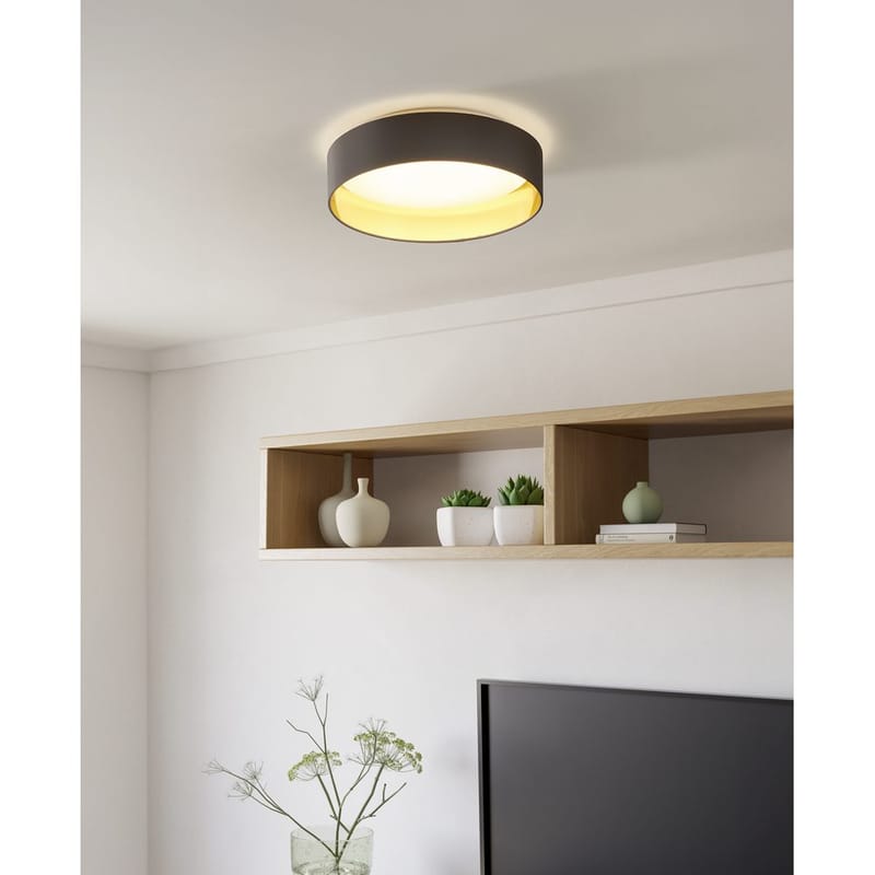 Taklampa Maserlo - Cappuccino/Guld - Belysning & el - Inomhusbelysning & lampor - Sovrumslampa - Taklampa sovrum