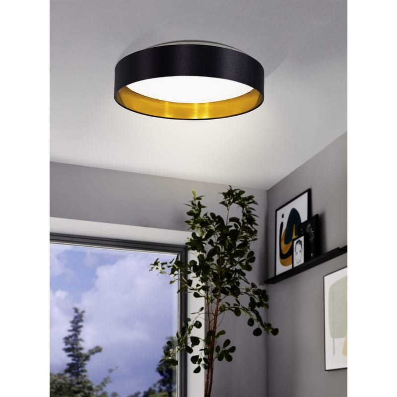 Taklampa Maserlo - Svart/Guld - Belysning & el - Inomhusbelysning & lampor - Sovrumslampa - Taklampa sovrum