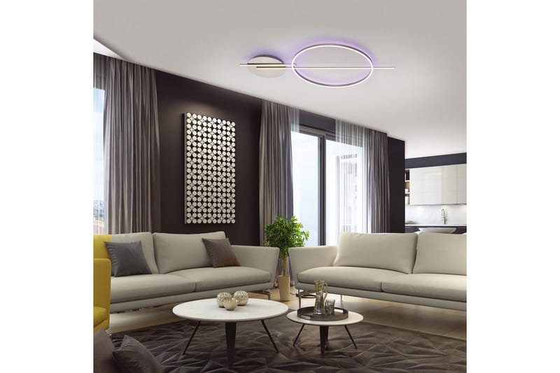 Taklampa Q-Arkoa - 60x6x115 cm - Belysning & el - Inomhusbelysning & lampor - Sovrumslampa - Taklampa sovrum